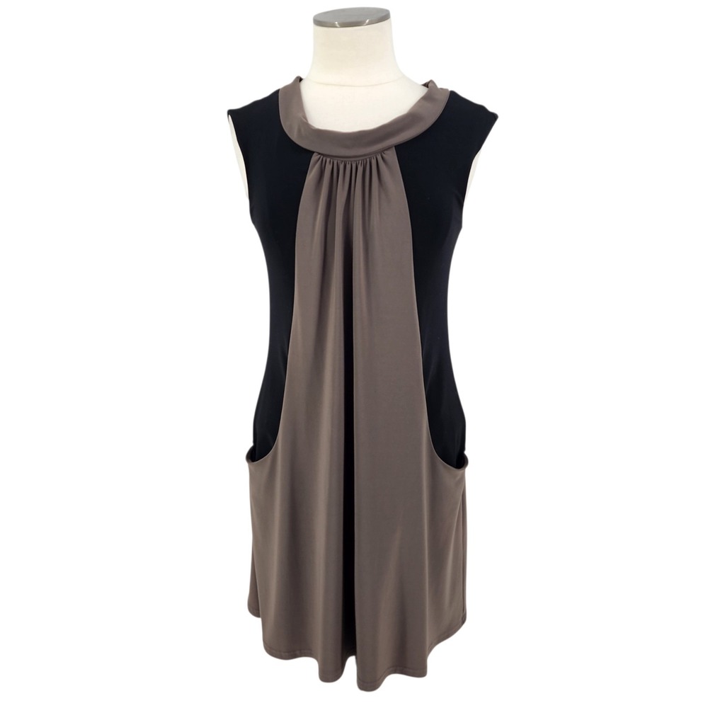 Joseph Ribkoff Indie‎ Sleaze Work Dress Retro Sheath Slinky Liquid Knit Size 6